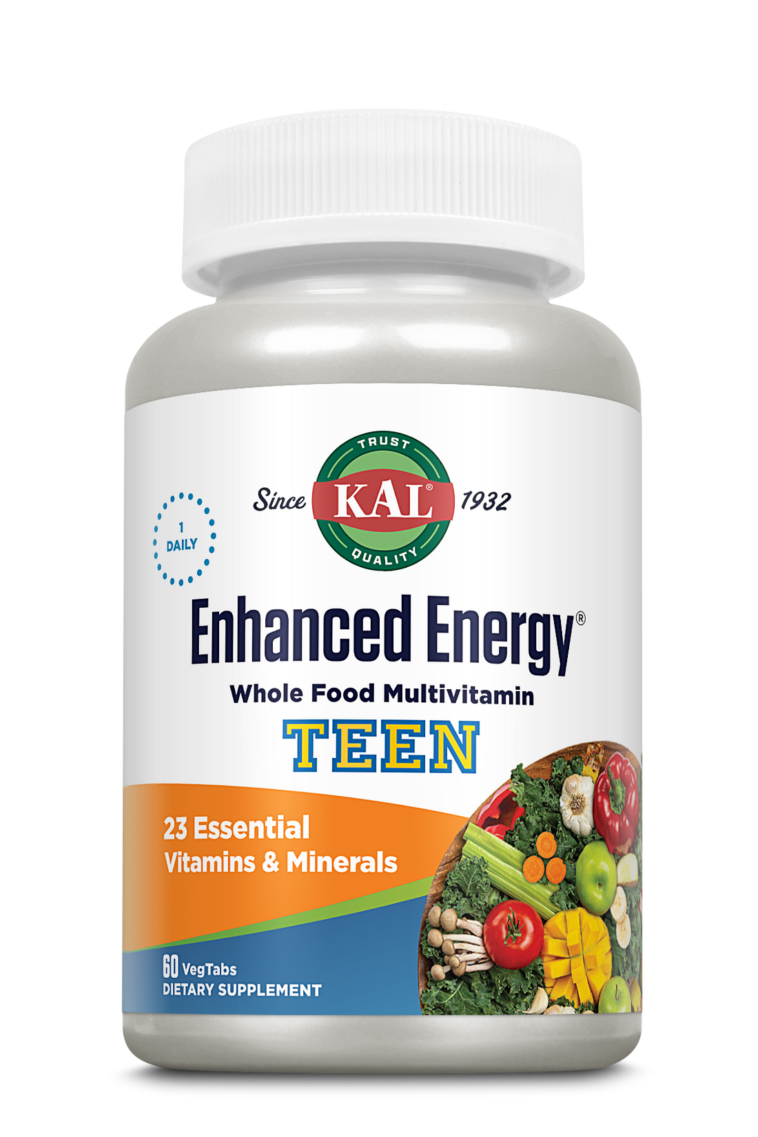 Enhanced Energy Multivitamin Teen 1 Daily 60 Count
