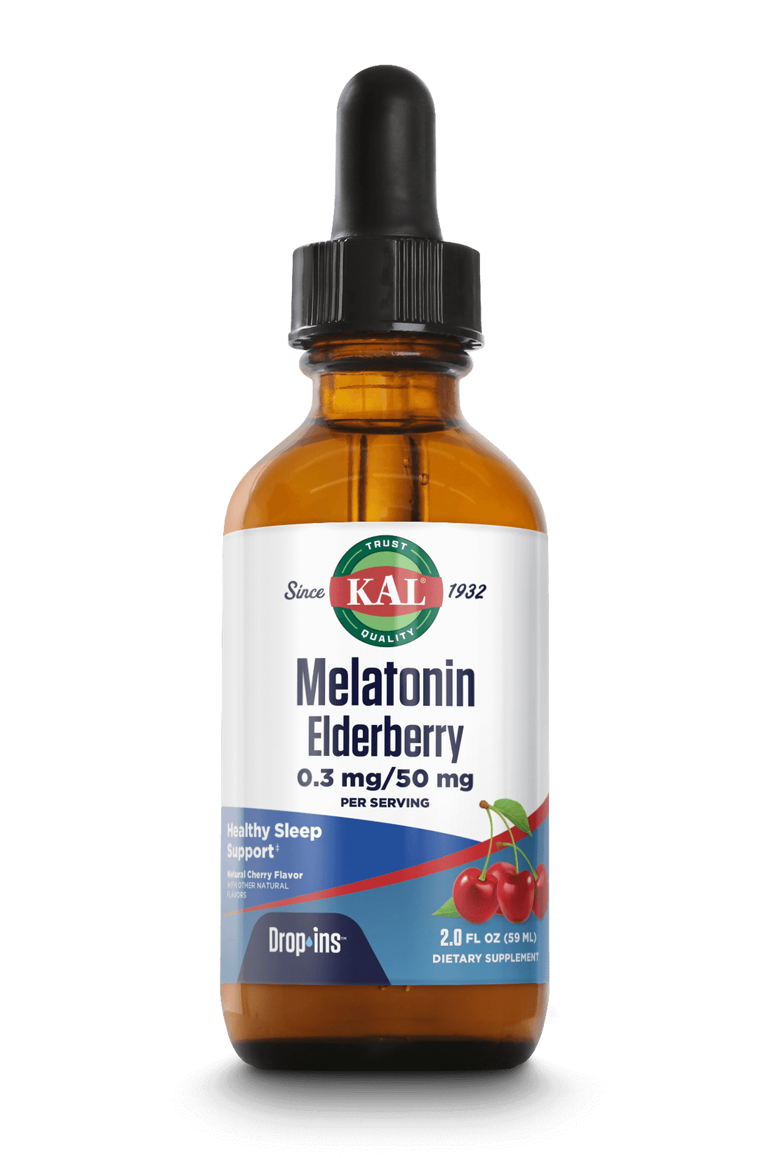 Melatonin Elderberry Dropins 2oz.