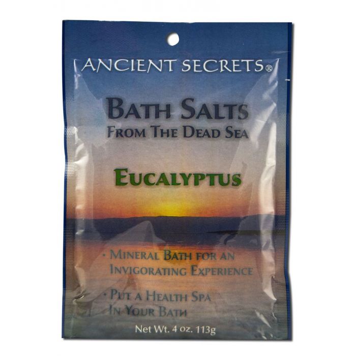 Mineral Bath Salts Eucalyptus Packets 4oz.