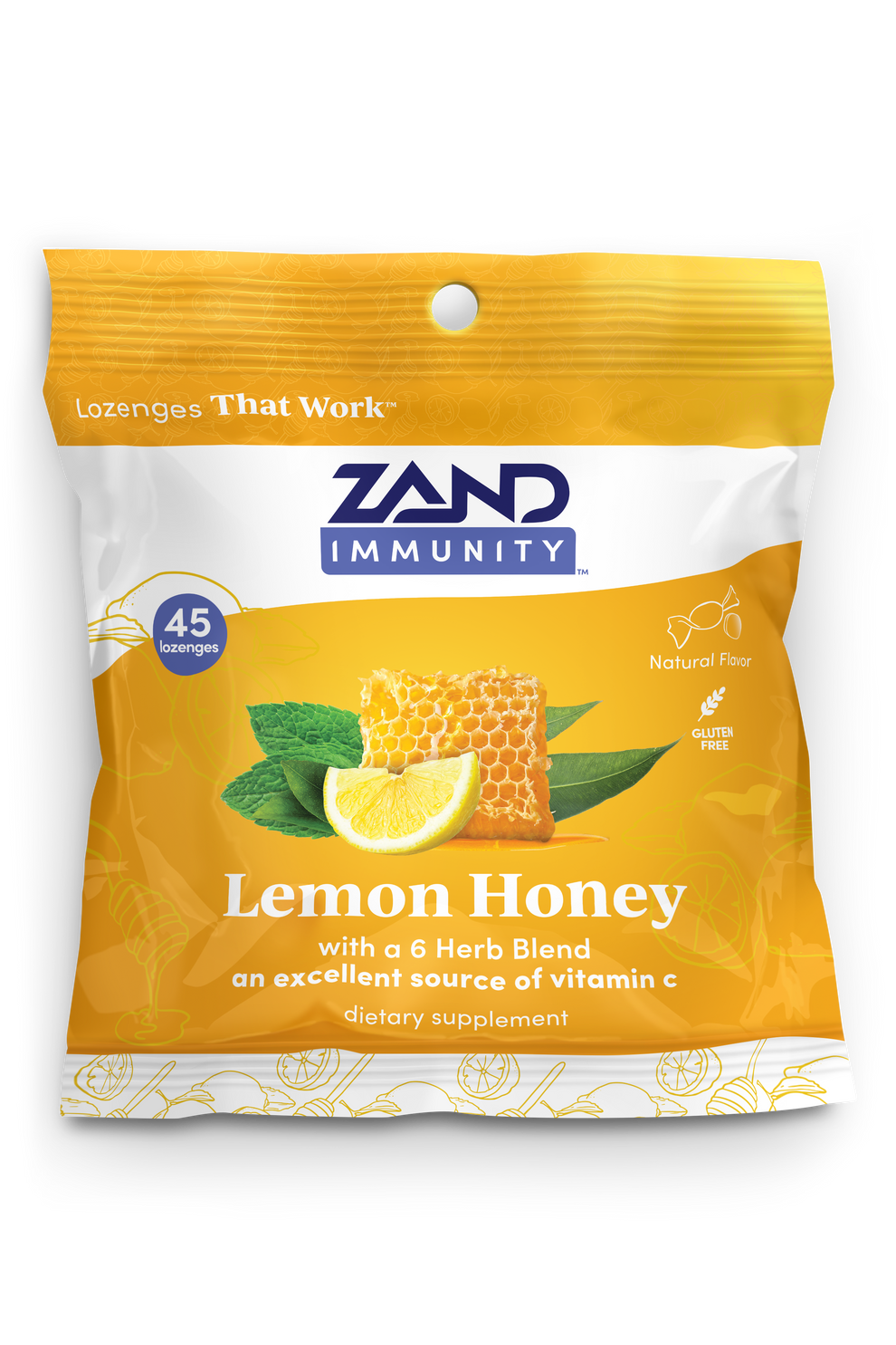 Lemon Honey Lozenges 45 Count