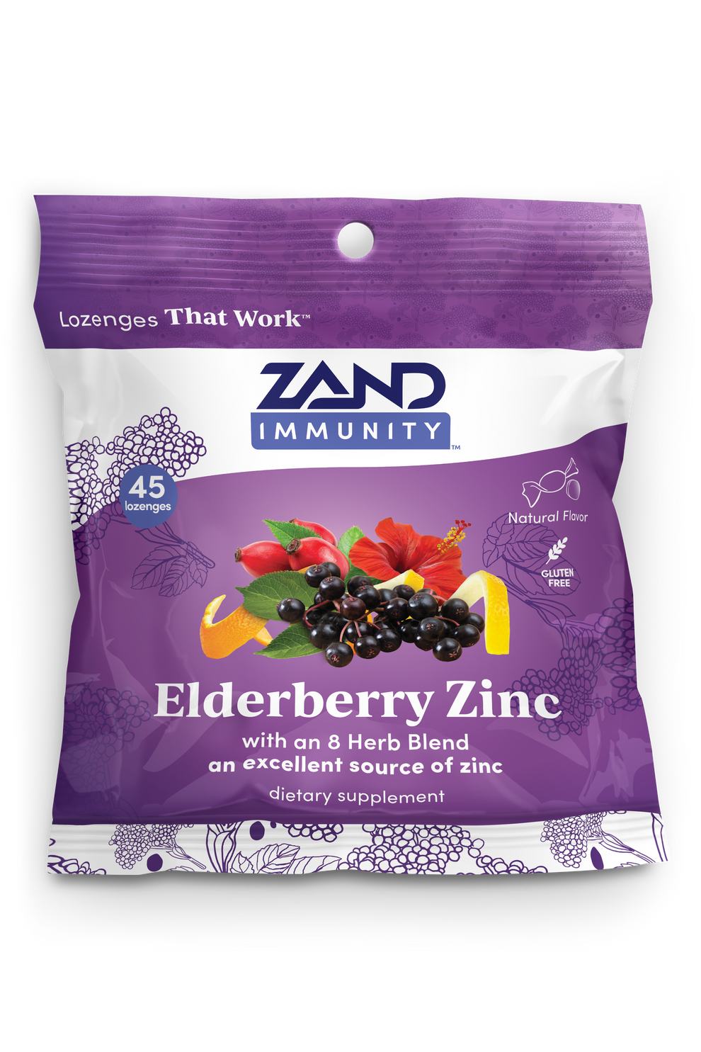 Elderberry Zinc Lozenges 45 Count