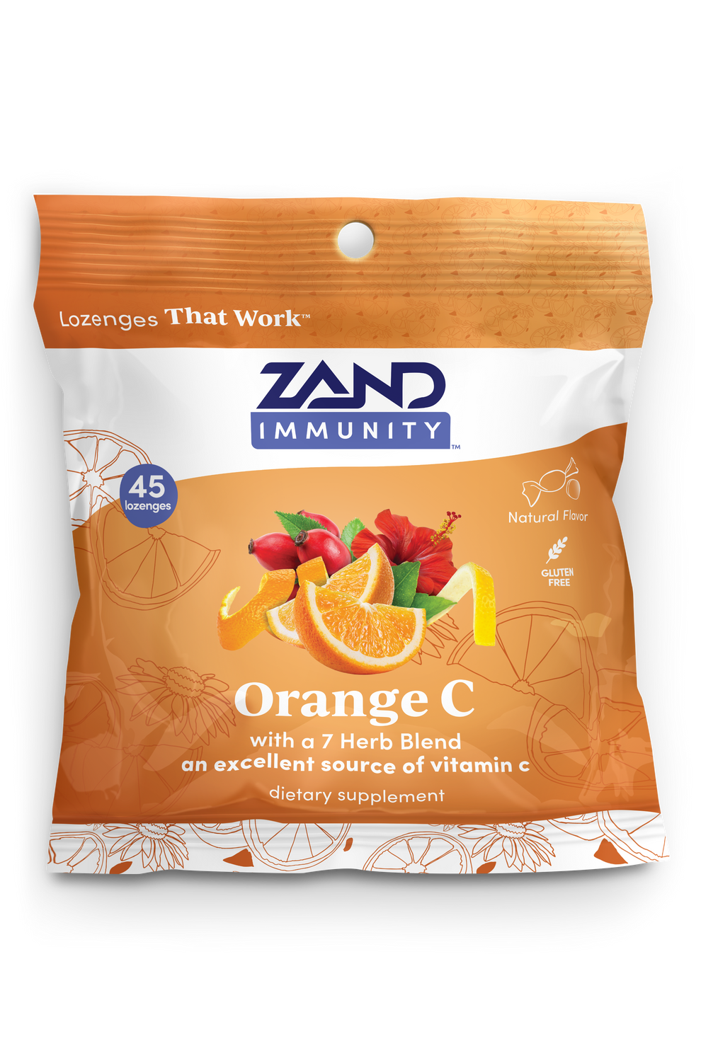 Orange C Lozenges 45 Count