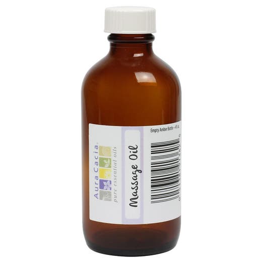 Empty Amber Glass Bottle 4oz.