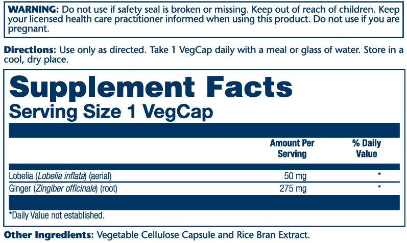 Lobelia 50mg 100 Count