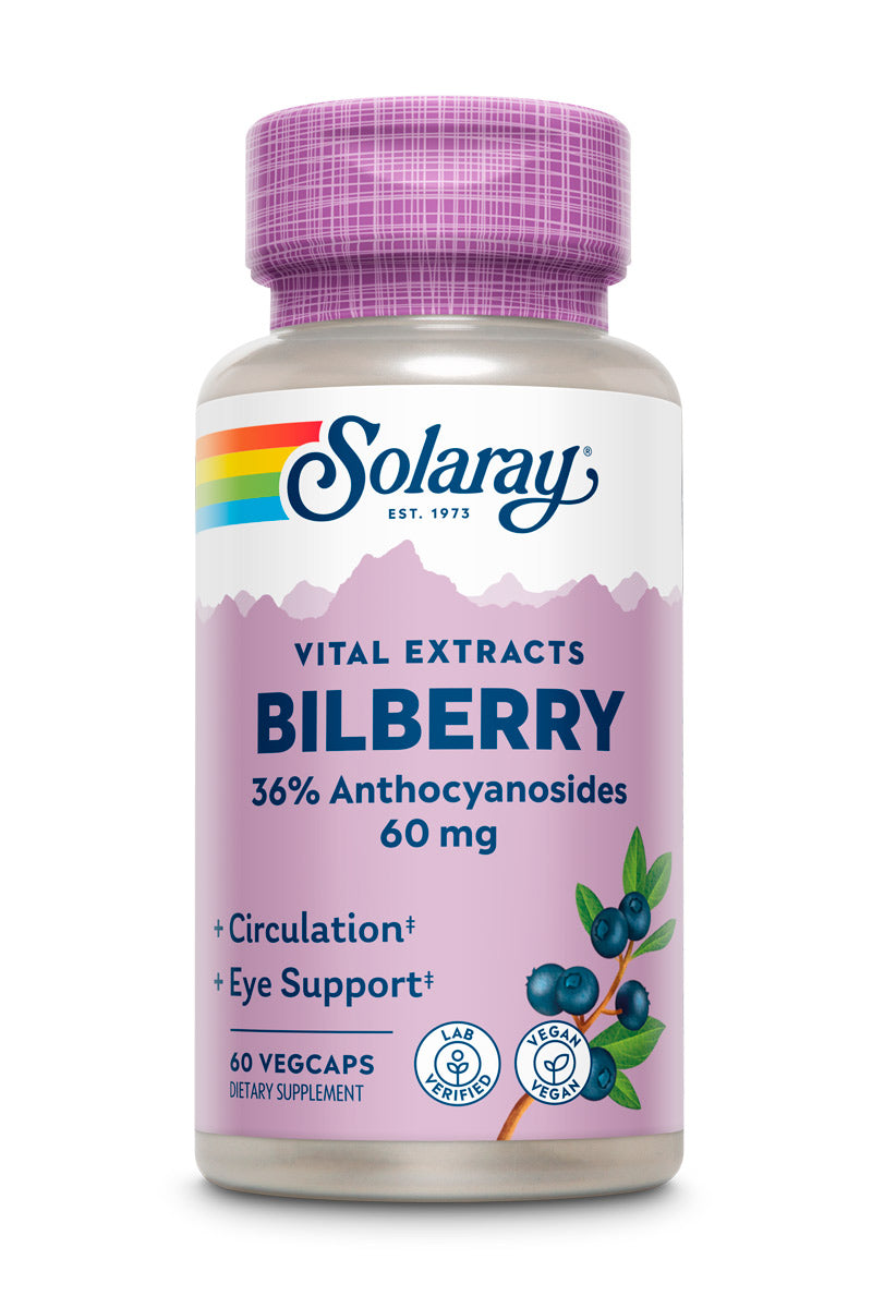 Bilberry Extract 60mg 60 Count
