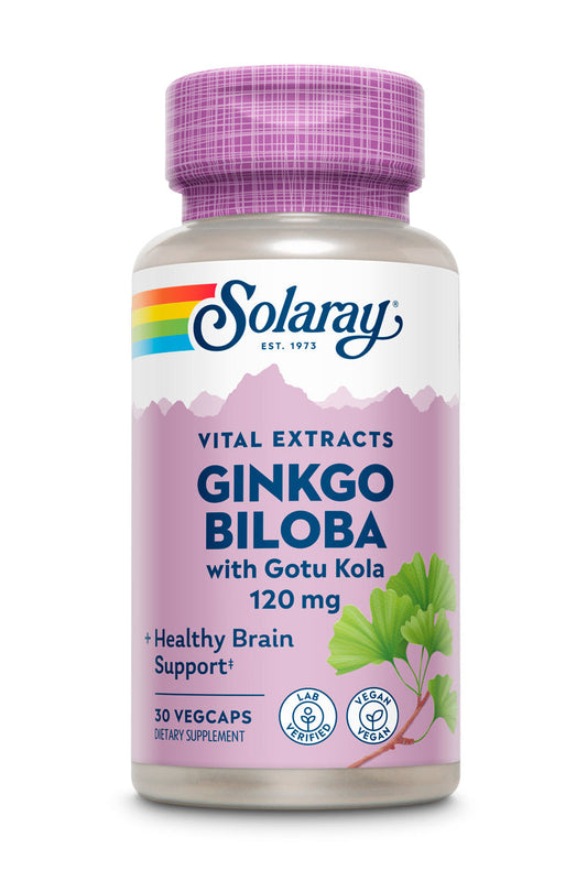 Ginkgo Biloba Extract 120mg W/Gotu Kola 30 Count