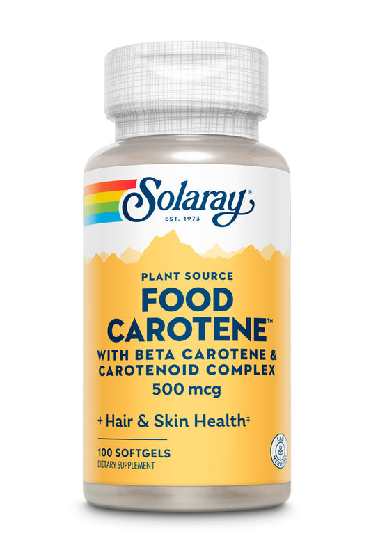 Food Carotene  W/Beta Carotene 500mcg 100 Count