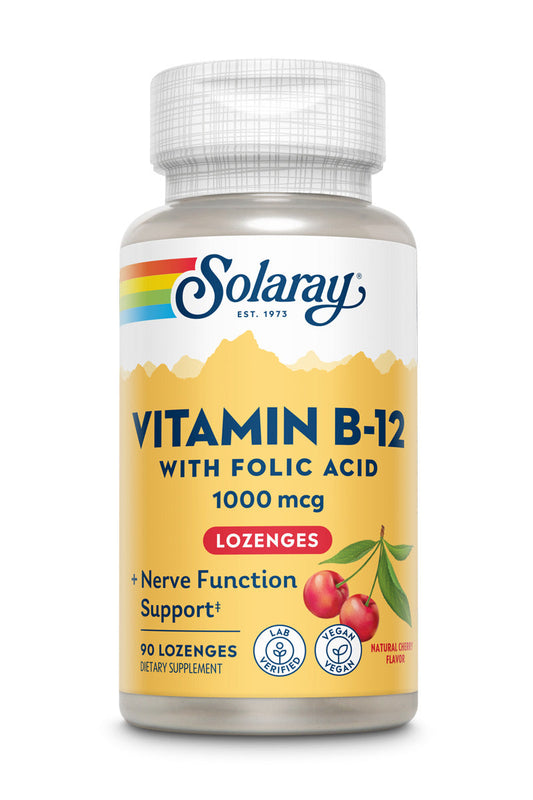 Vitamin B12 W/Folic Acid Lozenges 1000mcg 90 Count