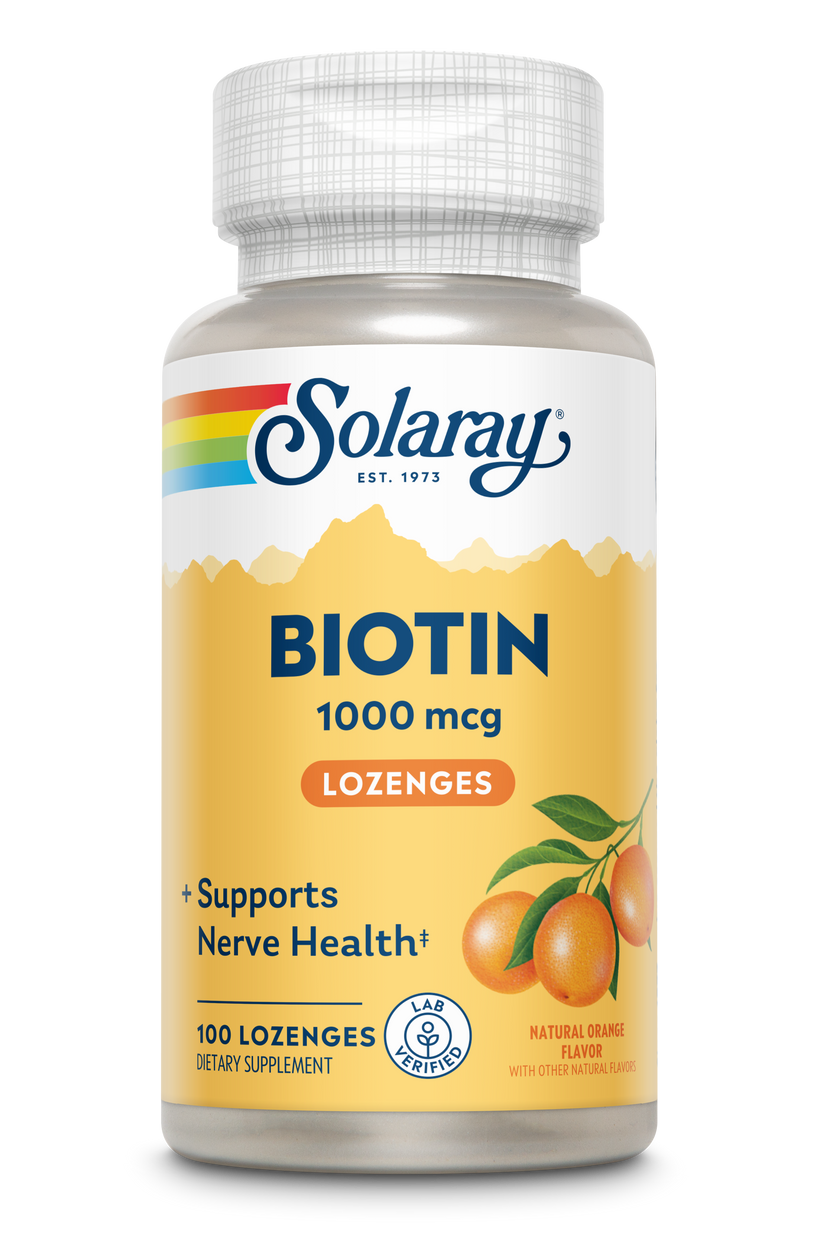 Biotin Lozenges Orange 1000mcg 100 Count