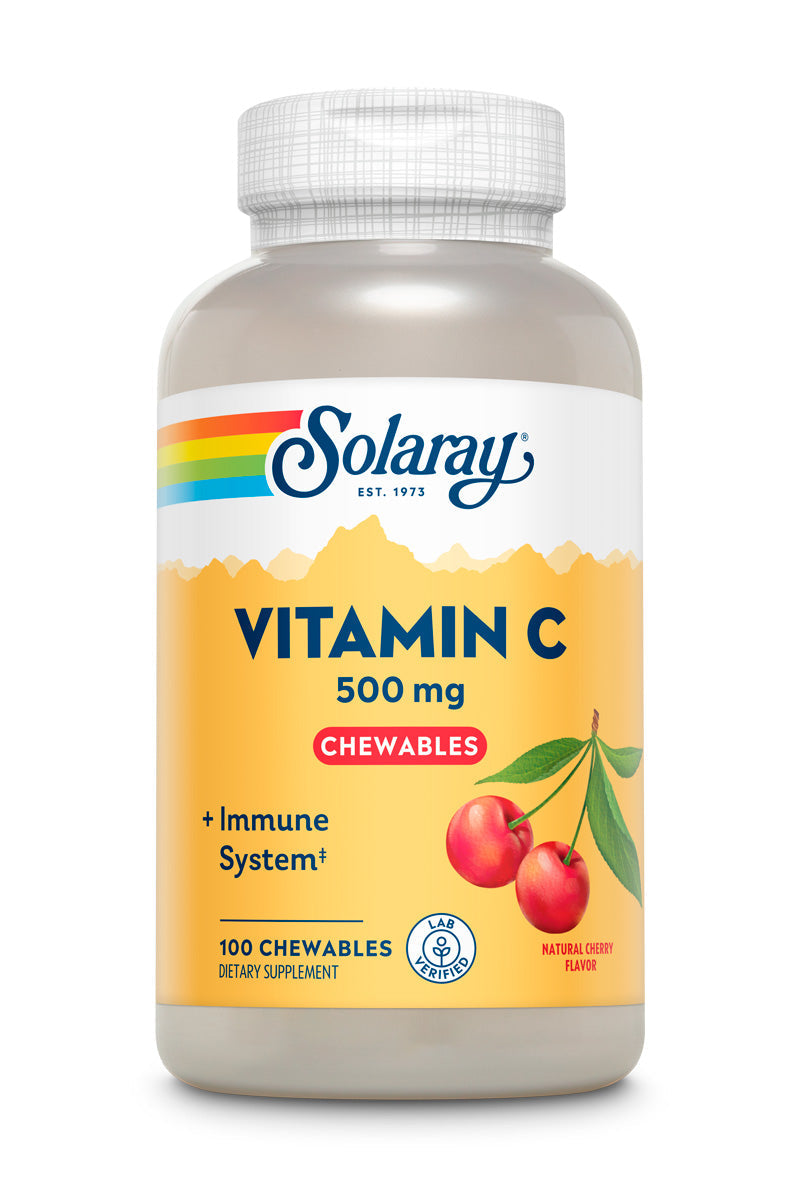 Vitamin C Chewable Cherry 500mg 100 Count