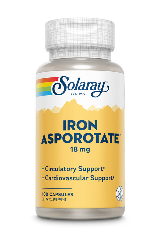 Iron Asporotate 18mg 100 Count
