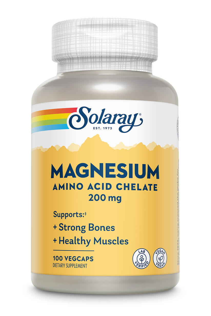 Magnesium Amino Acid Chelate 200mg 100 Count