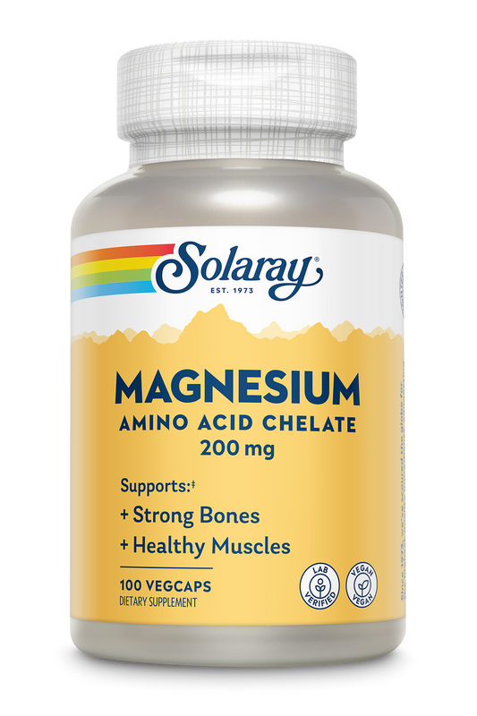 Magnesium Amino Acid Chelate 200mg 100 Count
