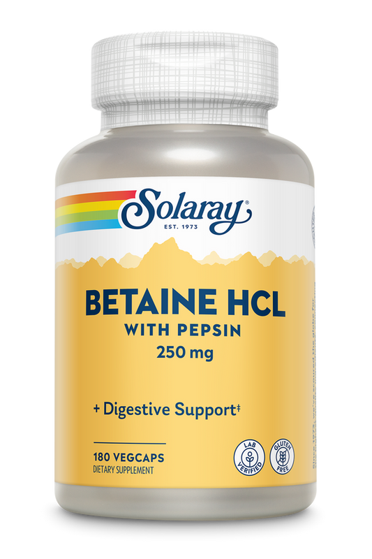 Betaine HCL  with Pepsin   250 mg