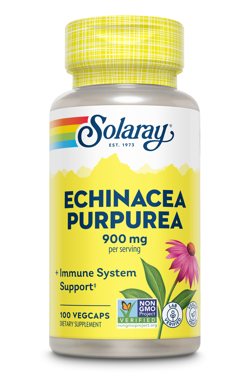 Organic Echinacea Purpurea Root 900mg 100 Count