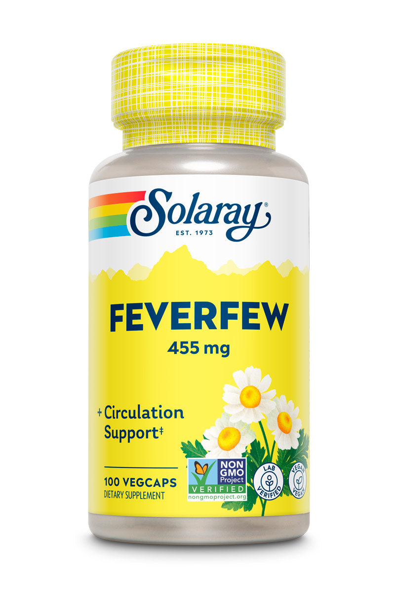 Organic Feverfew Leaf 455mg 100 Count