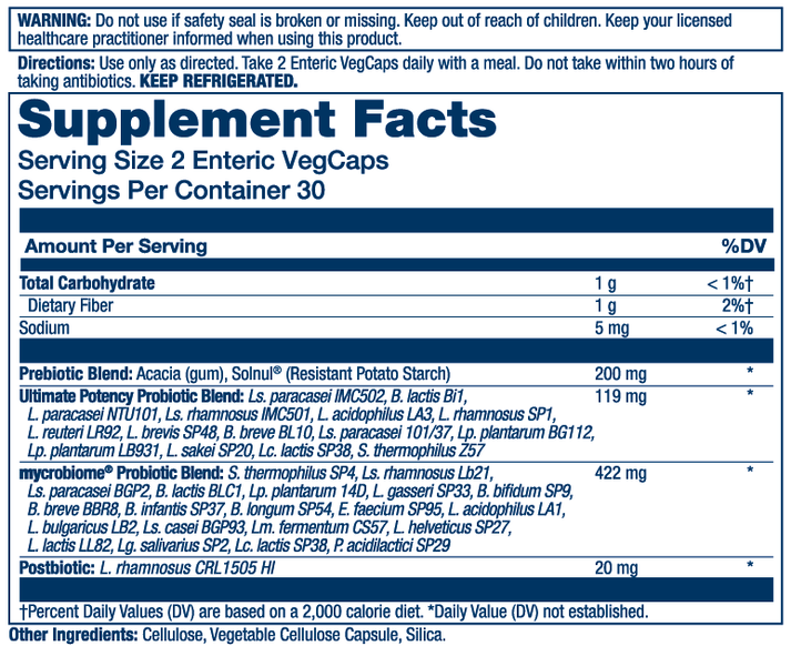 Complete Probiotic Ultimate Potency 60 Count