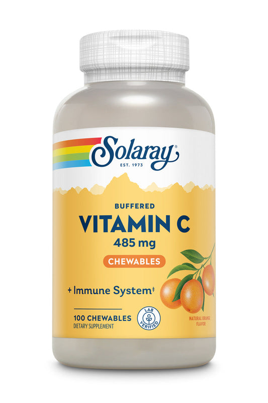 Buffered Vitamin C Chewable Orange 485mg 100 Count
