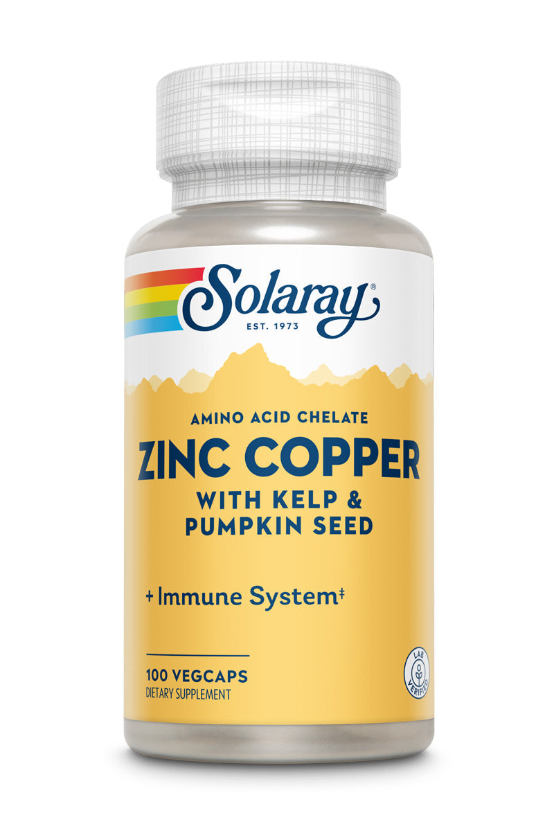 Zinc & Copper W/Kelp & Pumpkin Seed 100 Count