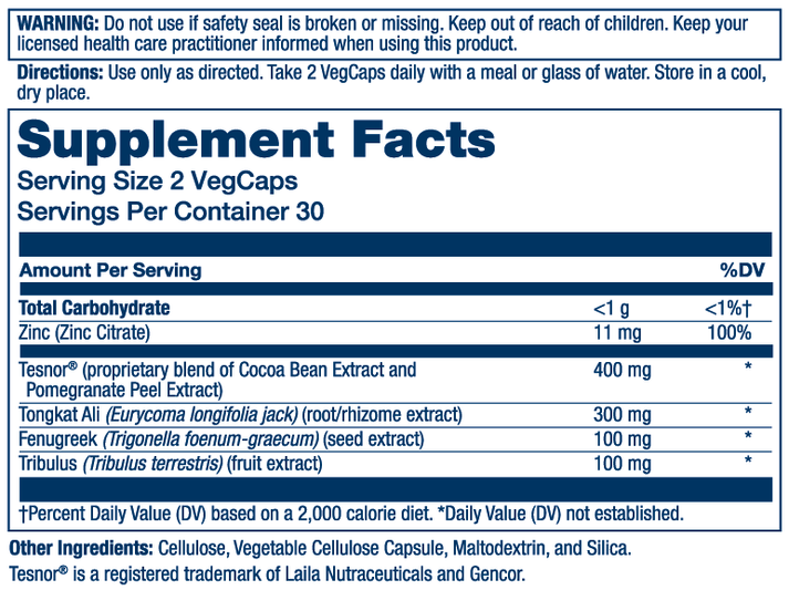 Men's Testosterone Support 60 Count