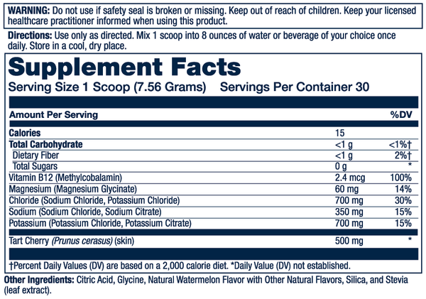 Electrolyte Recovery Powder Watermelon 8oz.