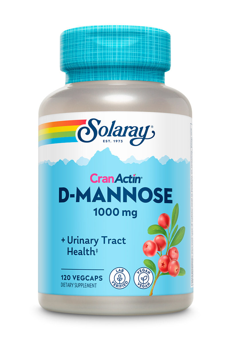 D-Mannose & CranActin 1000mg 120 Count