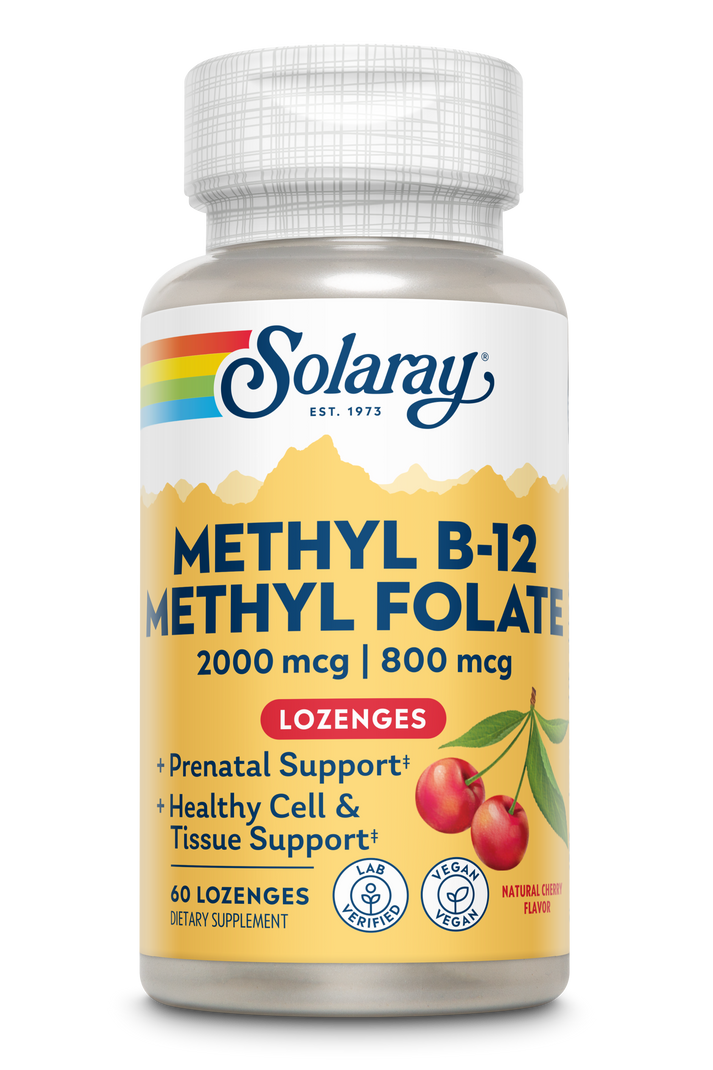 Methyl B12 Methyl Folate (Cherry) 60 Count