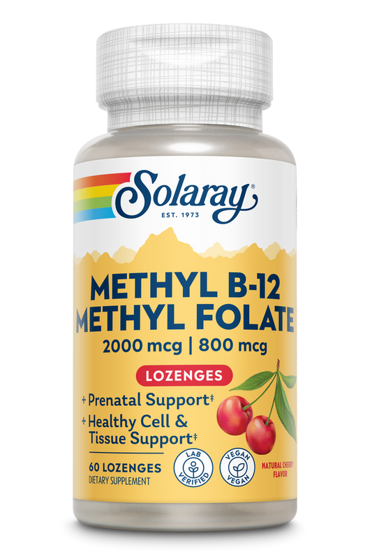 Methyl B12 Methyl Folate (Cherry) 60 Count