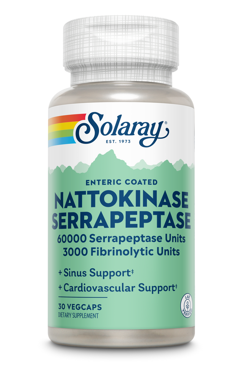 Nattokinase + Serrapeptase (Enteric Coated) 30 Count