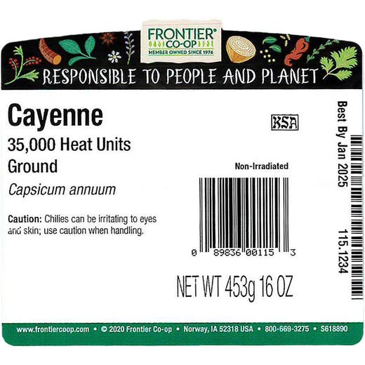 Cayenne Powder 35,000 H.U.