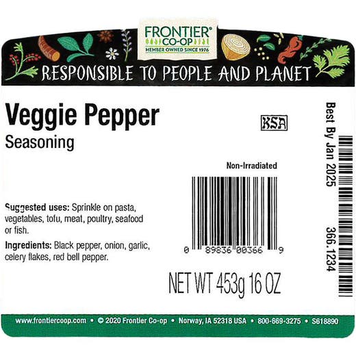Veggie Pepper Salt-Free Seasoning (Bulk)