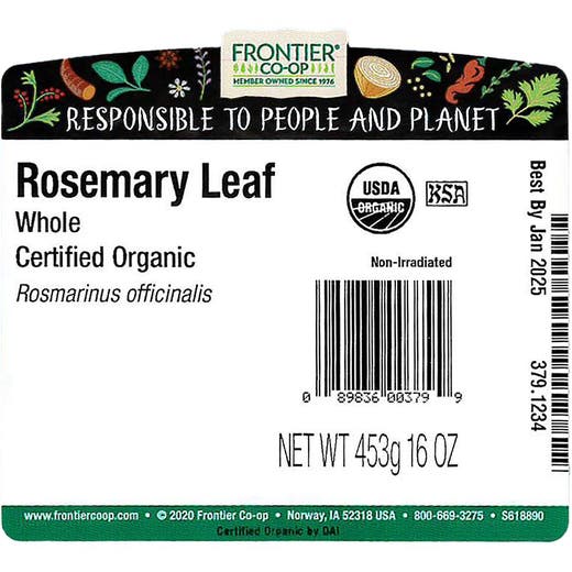 Rosemary Leaf (Bulk) Organic