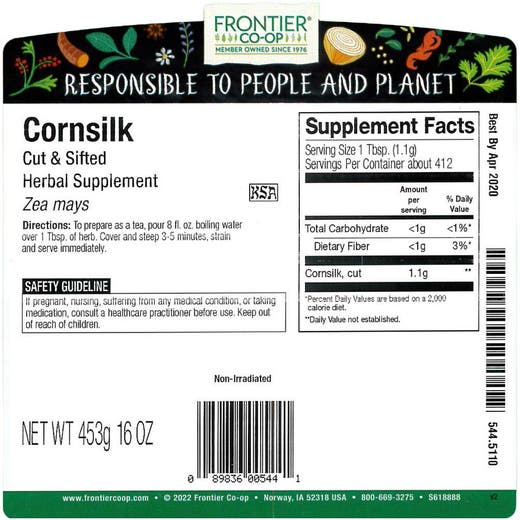 Cornsilk Cut & Sifted (Bulk)