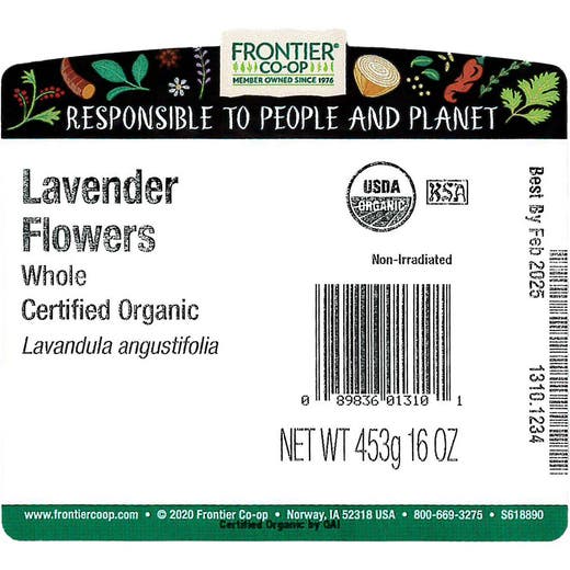 Lavender Flowers Whole Organic