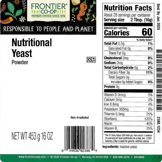 Nutritional Yeast Powder (Bulk)