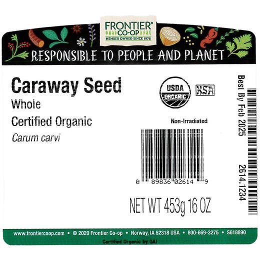 Caraway Seed Whole C/O