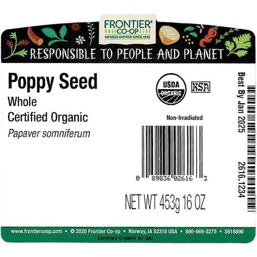 Poppy Seed Whole Organic