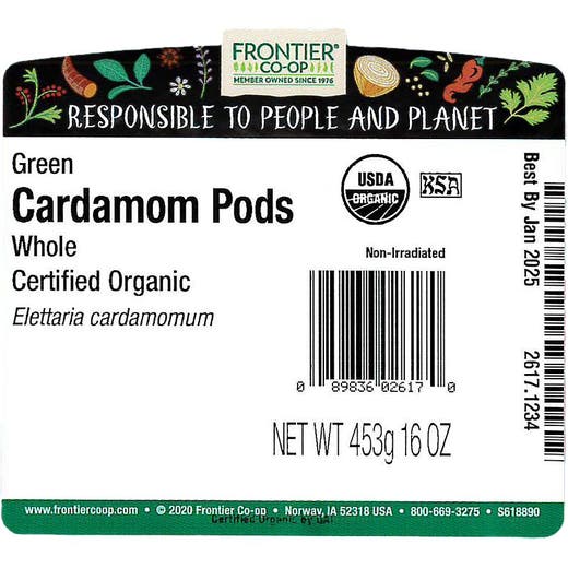 Green Cardamom Pods Whole C/O