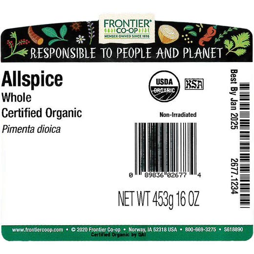 Allspice Whole Organic