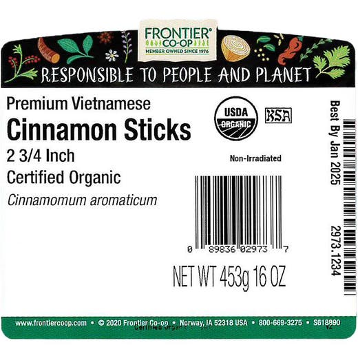 Cinnamon Sticks 2.75in.Vietnamese Organic