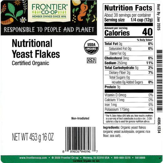 Nutritional Yeast Flakes Organic