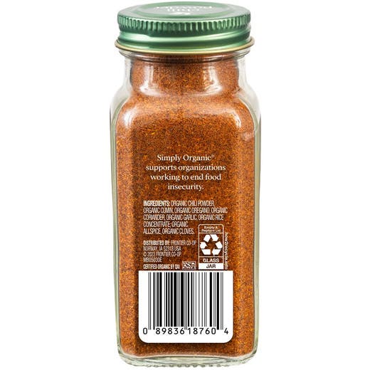 Organic Chili Powder Ground 2.89oz.
