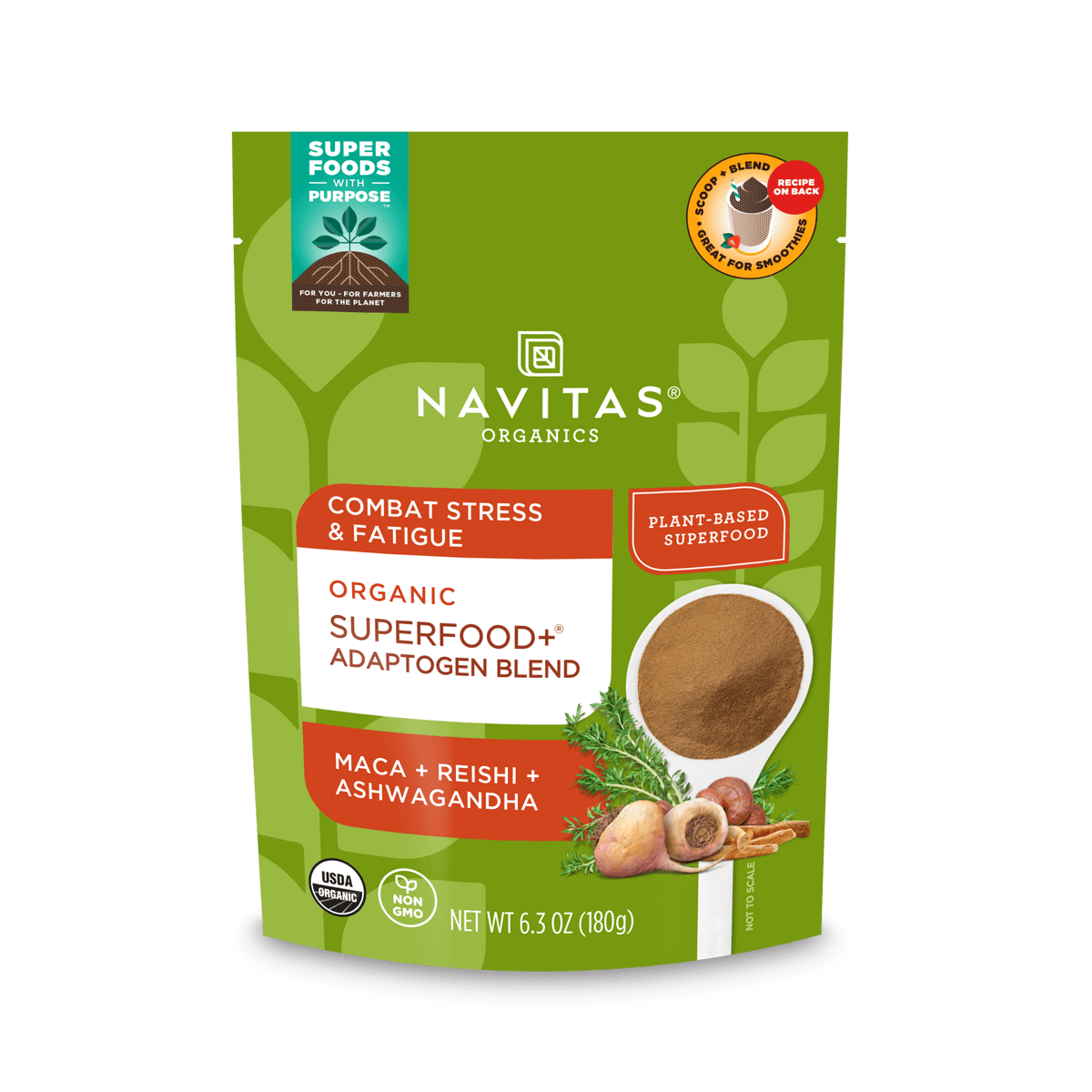 Organic Superfood + Adaptogen Blend Powder 6.3oz.
