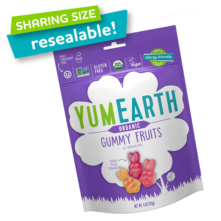 Organic Gummy Fruits 4oz. (Easter)