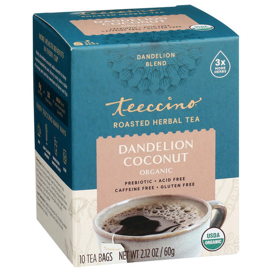 Roasted Herbal Tea Dandelion Coconut 10 Count