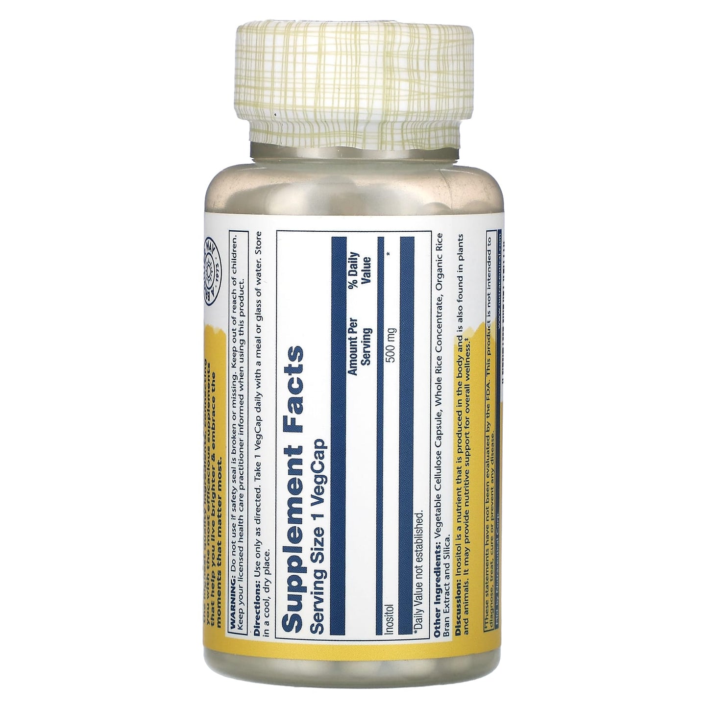 Inositol 500mg 100 Count