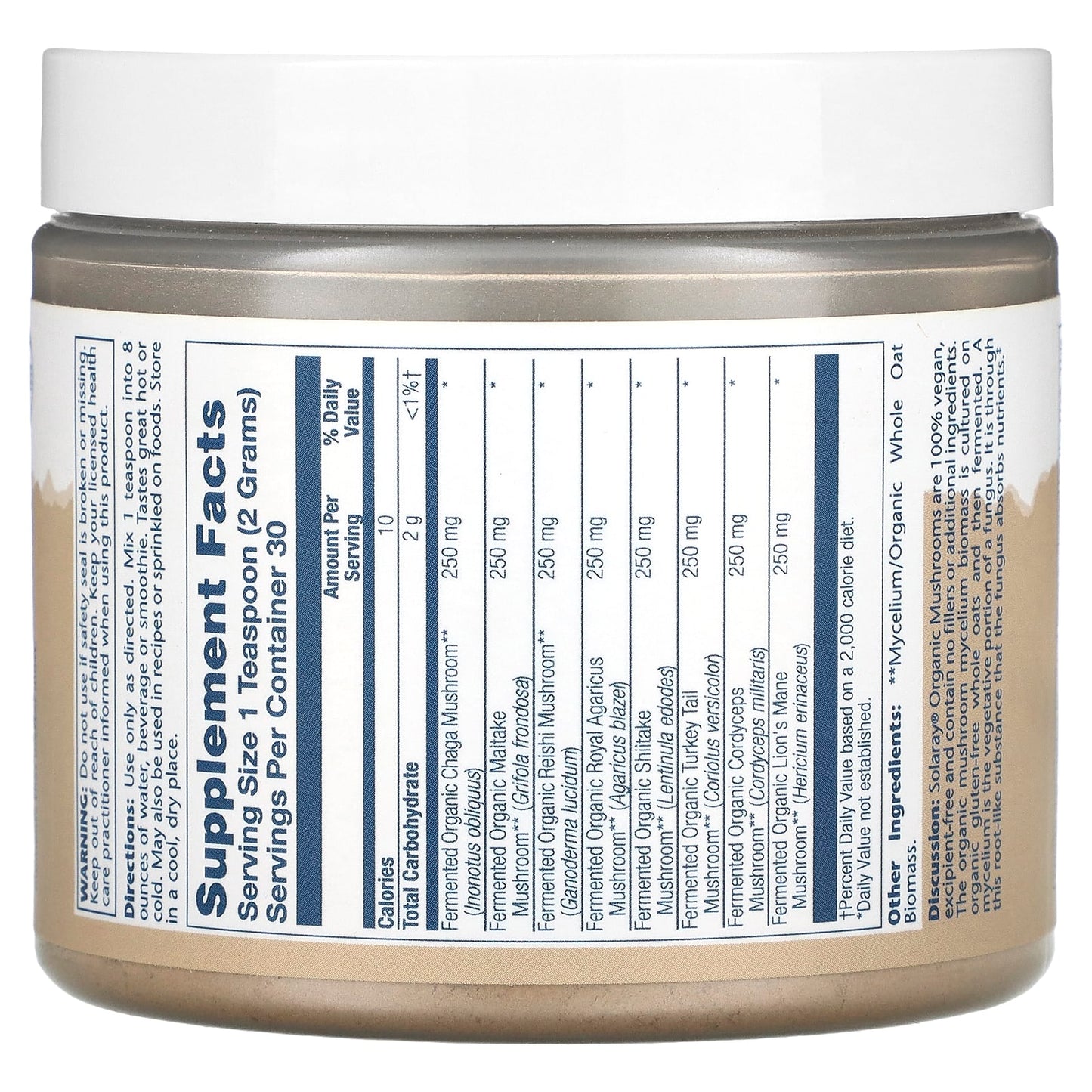 Fermented Organic Mushroom Complete Powder 2.14oz.