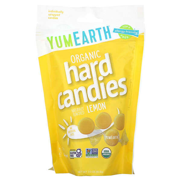 Organic Hard Candies Lemon 3.3oz.