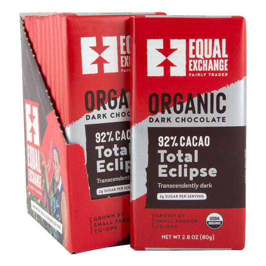 Organic Dark Chocolate 92% Cacao 2.8oz. 1 Count