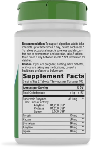 MegaZyme Pancreatic & Systemic Enzymes 200 Count